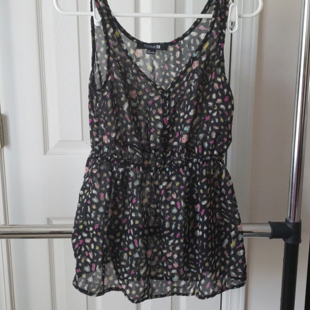 Rainbow cheeta blouse
